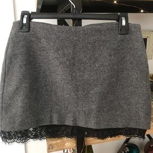 Wool mini skirt!